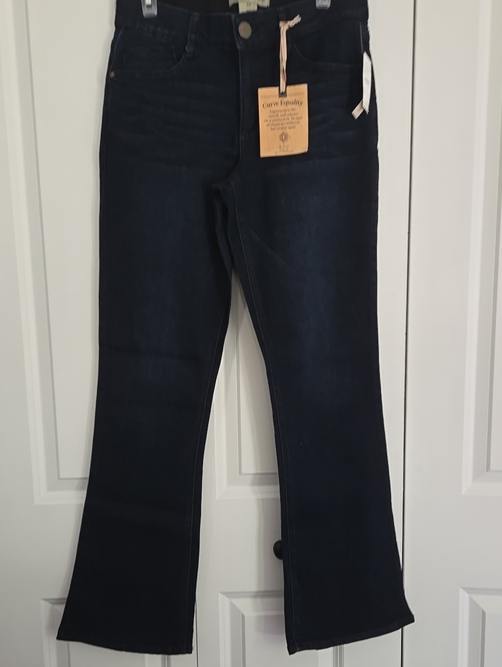 New With Tags Democracy Dark Blue Indigo Itty Bitty Bootcut Jeans 10
